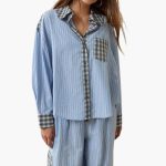 Women's Pajama Set with Button Top and Elastic Pants - Image 7