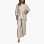 Loungewear Set for Women – Wide Pants & Loose Blouse - Image 3