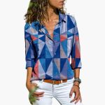 Flowing Blouse with Floral Pattern - Women's Summer Look - Image 2
