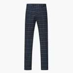 Checked Suit Set - Slim Fit Men's 3-Piece Suit Modern - Image 3
