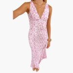 Lace Maxi Dress - Women's Style with V-Neck and Elegance - Image 17