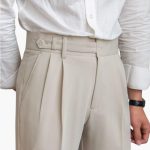 Men's Pleated Trousers – Classically Cut Pleated Pants - Image 12