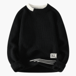 Men's sweater with round neckline and ribbed hem - Image 4
