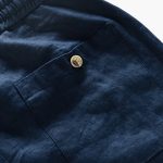 Men's Summer Pants with Elastic Waistband and Drawstring - Image 11