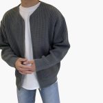 Men’s Cardigan with Front Zipper and Pockets - Image 5