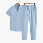 Men's Tracksuit with V-Neck and Drawstring Pants - Image 3