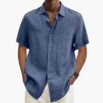 Men's Casual Shirt - Short Sleeve with Button Placket, Summer Style - Image 3