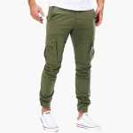 Comfortable Cargo Pants with Side Pockets - Men's Casual Pants - Image 3
