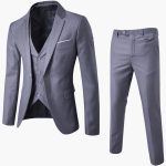 Men’s Three-Piece Suit with Jacket and Vest - Image 3