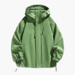 Men's Zip-Up Hoodie with Elastic Hem - Image 7