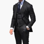 Men's Three-Piece Suit with Vest, Jacket, and Pants - Image 3
