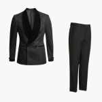 Men's Suit Two-Piece with Contrast Lapels for Every Season - Image 2