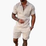 Men's Summer Two-Piece with Zipper and Shorts - Image 7