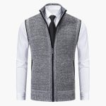 Men’s Sleeveless Vest with Zip Front - Image 4