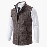 Men’s Sleeveless Vest with Zip Front - Image 9