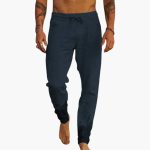 Men's Summer Pants with Drawstring and Side Pockets - Image 6