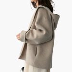 Women's Jacket with Hood, Zipper, and Side Pockets - Image 3