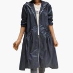 Women’s Hooded Trench Coat with Zipper - Image 6