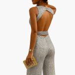 Sleeveless Full-Length Women's Jumpsuit with Waist Belt - Image 6