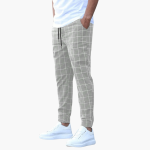 Plaid Trousers for Men – Adjustable Fit & Stylish Elegance - Image 3