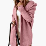 Women’s Knitted Cardigan with Hood and Open Front - Image 6