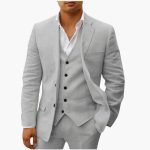 Men's Summer Suit Three-Piece with Vest, Jacket, and Pants - Image 7