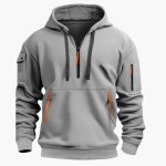 Men’s Hoodie with Adjustable Hood and Zipped Pockets - Image 3