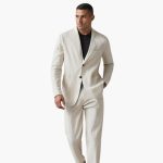 Men's Suit Set with Blazer and Pants for Spring Summer - Image 4