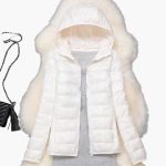 Women’s Down Jacket with Hood and Zipper - Image 12