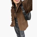 Trendy Women's Suede Jacket with Button Placket – Stylish & Comfortable - Image 5