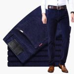 Men's Corduroy Winter Trousers with Classic Fit - Image 4