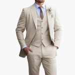Men’s Formal Suit Set with Vest - Image 2