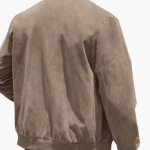 Men's Bomber Jacket with Zipper and Side Pockets - Image 3