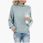 Knitted Pullover with High Collar for Women – Cozy & Stylish - Image 6
