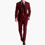 Men's Three-Piece Suit with Vest for Autumn and Winter - Image 3
