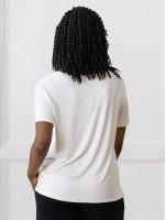 Women??s Bamboo Rib-Knit Short Sleeve Lounge Top - Last Chance - Image 14