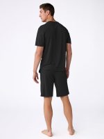 Men's Bamboo Stretch-Knit Short Sleeve Pajama Set - Image 12