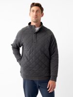 Men's Brushed Bamboo Quilted Snap Pullover - Last Chance - Image 4