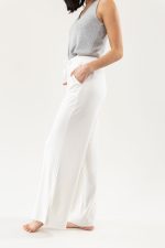 Women's Brushed Bamboo Wide Leg Patch Pocket Pant - Last Chance - Image 15