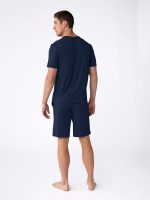Men's Bamboo Stretch-Knit Short Sleeve Pajama Set - Image 11