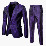 Two-Piece Wedding Guest Suit - Stylishly Designed for Men - Image 3