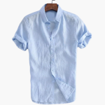 Casual White Shirt for Men – Short Sleeve & Stylish - Image 3