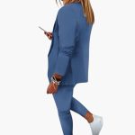 Lounge Set for Women - Blazer with Jogging Pants and Drawstring - Image 2