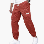 Men's Corduroy Pants with Waistband and Side Pockets - Image 3