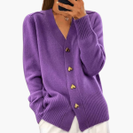 Women’s Cardigan with Heart Buttons - Image 4