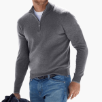 Men's Zip Pullover – Stylish & Comfortable for Leisure - Image 3