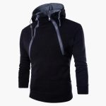 Men's Hoodie with Zipper at the Neck and Adjustable Fit - Image 2