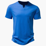 Comfortable Henley Shirt for Men – Short-Sleeved & Summery - Image 3