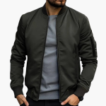 Men's Bomber Jacket with Side Pockets - Image 3