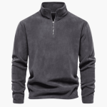 Men’s Fleece Pullover with Half-Zip Neckline - Image 4